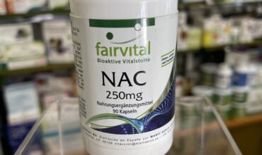 NAC (N-ACETIL CISTEÍNA) DE FAIRVITAL 250 MG: IMPORTANTÍSIMO PRODUCTO NATURAL PARA AYUDARNOS A RESTITUIR LOS NIVELES ÓPTIMOS DE GLUTATIÓN Y POR LO TANTO A AYUDARNOS A PREVENIR Y COMBATIR NUMEROSAS PATOLOGÍAS CRÓNICAS INFLAMATORIAS !!!