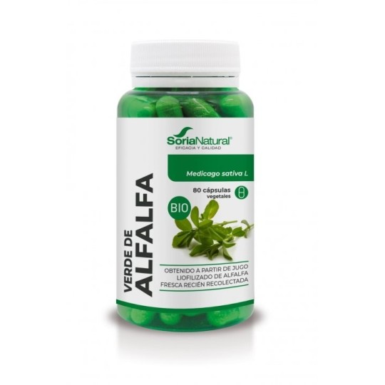 Verde de Alfalfa Soria Natural 80 Cápsulas