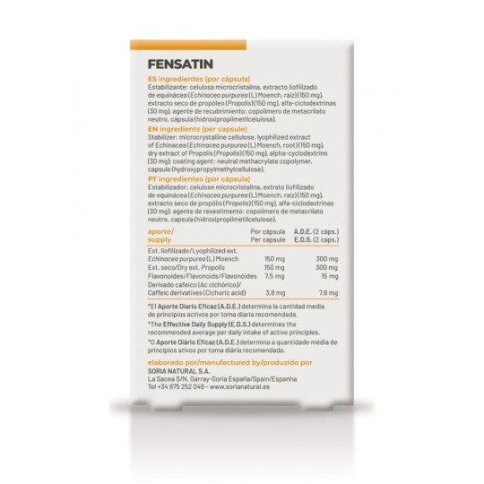 Fensatín Cápsulas Soria Natural