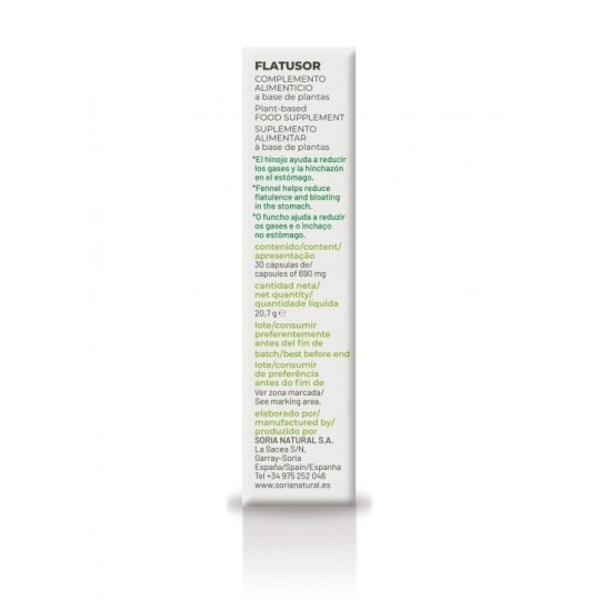 Flatusor Cápsulas Soria Natural