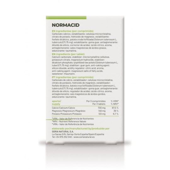 Normacid Comprimidos Soria Natural