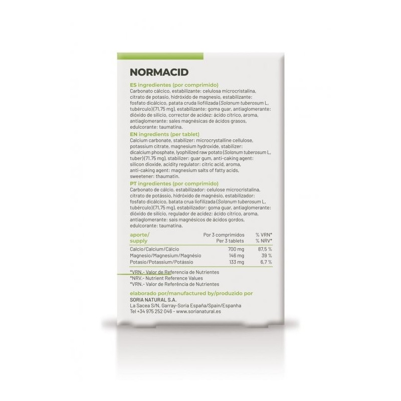 Normacid Comprimidos Soria Natural
