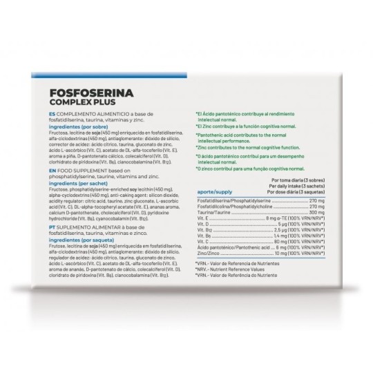 Fosfoserina Complex Plus Soria Natural