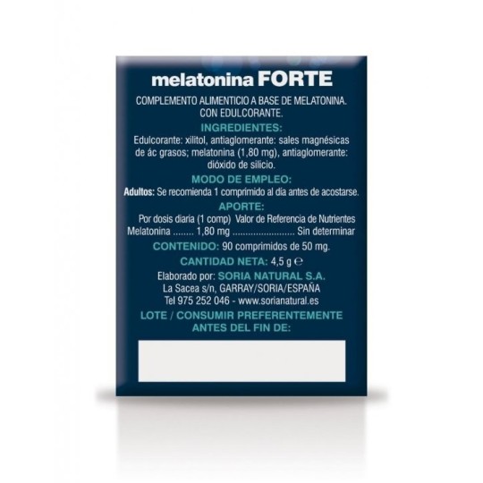 Melatonina Forte Soria Natural