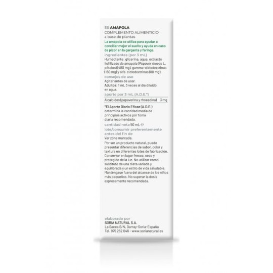 Amapola Extracto Soria Natural