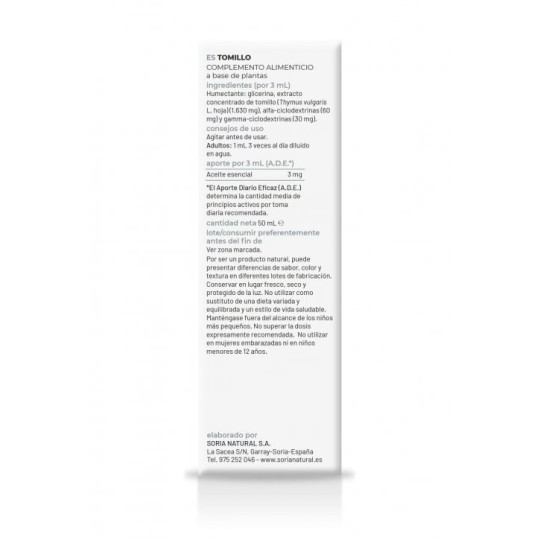 Tomillo Extracto Soria Natural