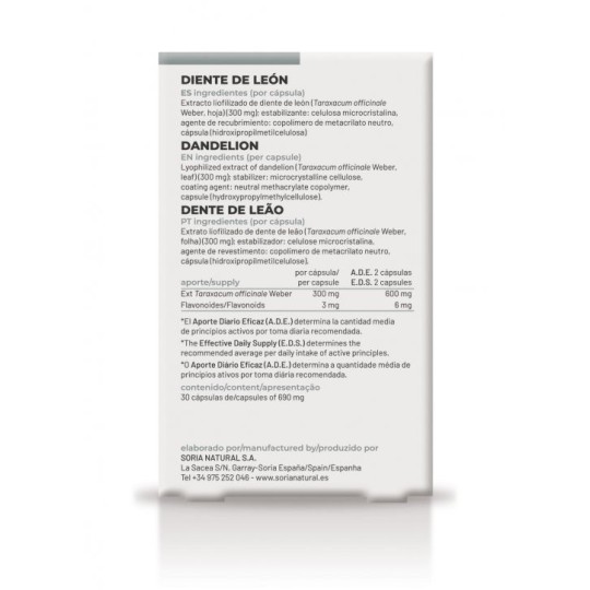 Diente De León Cápsulas Soria Natural