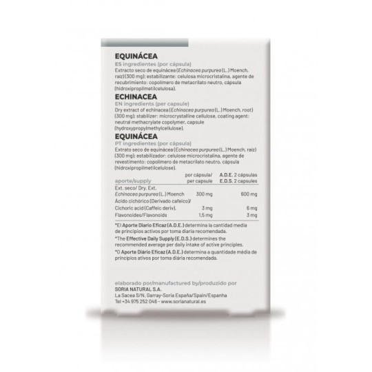 Equinácea Cápsulas Soria Natural