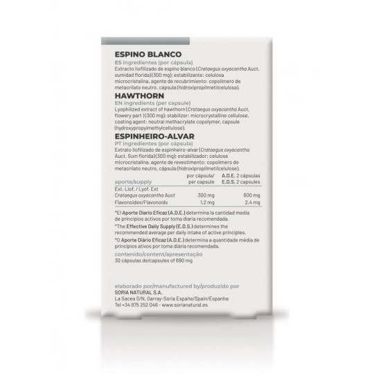 Espino Blanco Cápsulas Soria Natural
