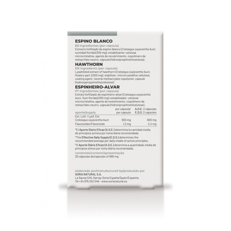 Espino Blanco Cápsulas Soria Natural