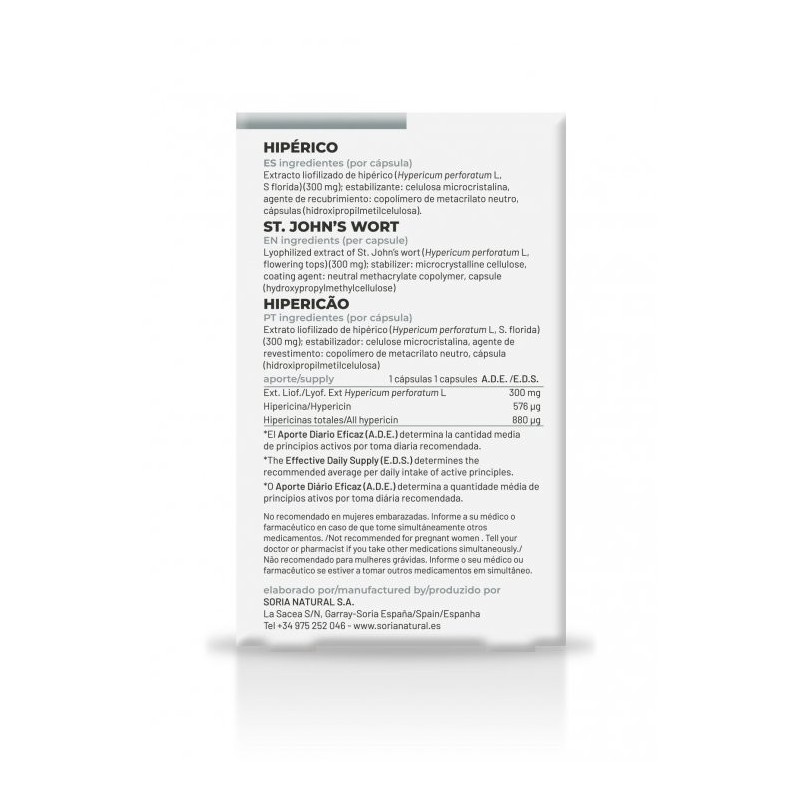 Hipérico Cápsulas Soria Natural