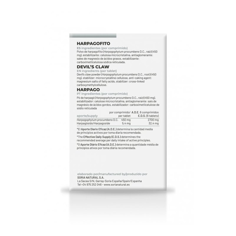 Harpagofito Comprimidos Soria Natural