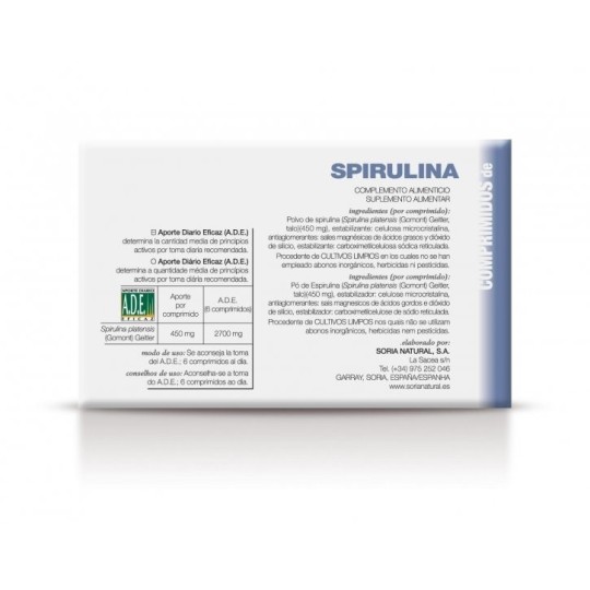 Spirulina Comprimidos Soria Natural