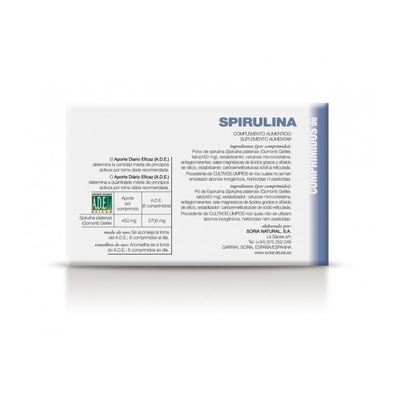 Spirulina Comprimidos Soria Natural