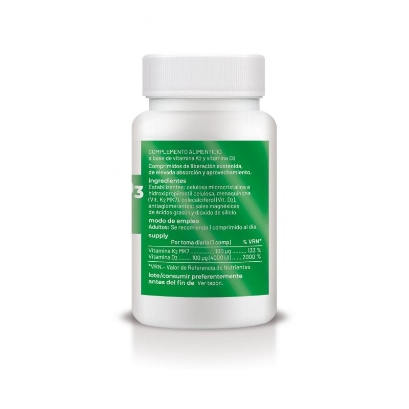 Vitamina K2 + D3 Liberación Sostenida Soria Natural