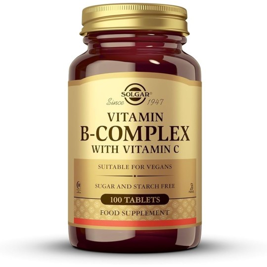 Vitamina B-Complex Con Vitamina C Solgar 100 Tablets