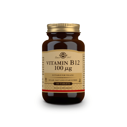Vitamina B12 100μg - 100 Comprimidos Solgar