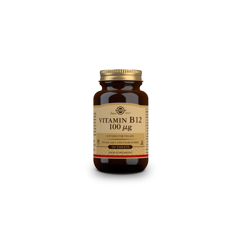 Vitamina B12 100μg - 100 Comprimidos Solgar
