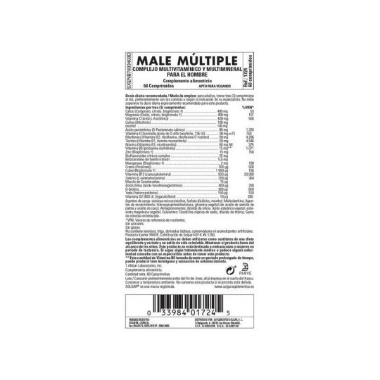 Male Múltiple SOLGAR 60 Tablets