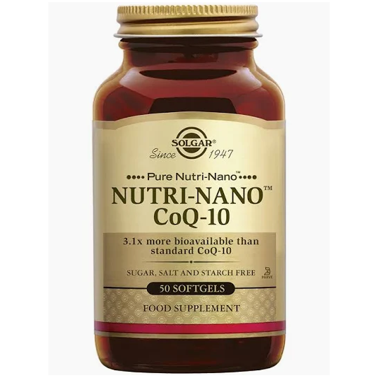 NUTRI-NANO CoQ-10 50 PERLAS SOLGAR