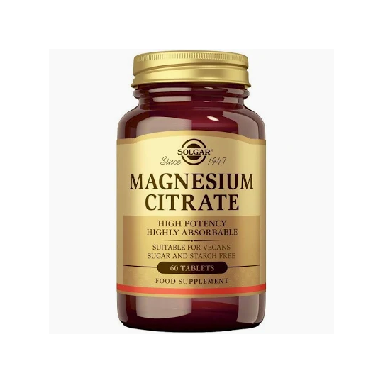 Citrato de Magnesio 60 Comprimidos SOLGAR