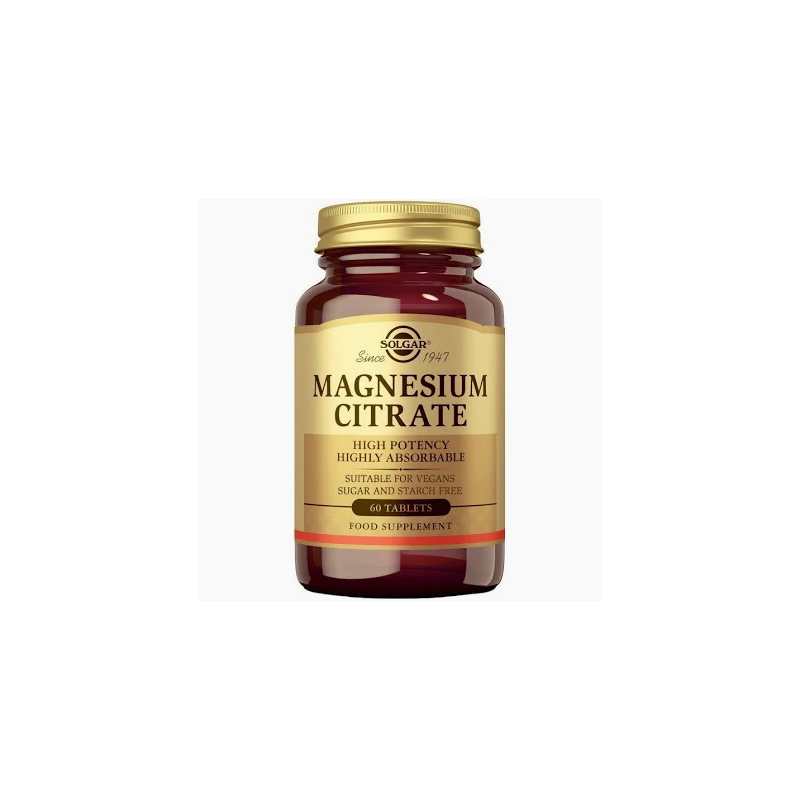 Citrato de Magnesio 60 Comprimidos SOLGAR