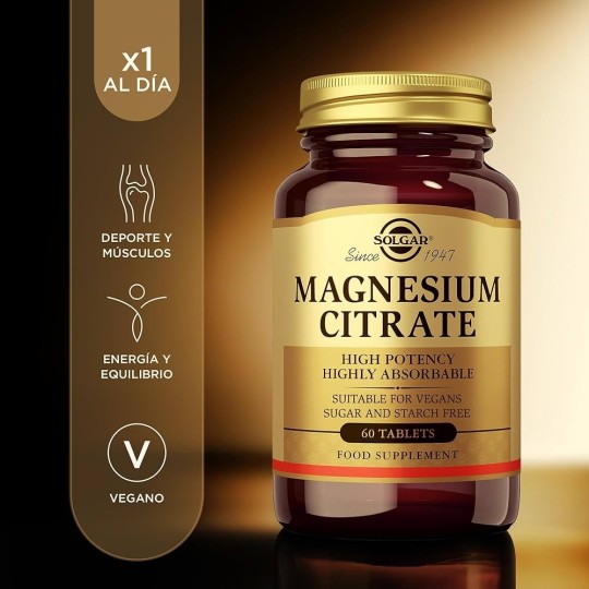 Citrato de Magnesio 60 Comprimidos SOLGAR