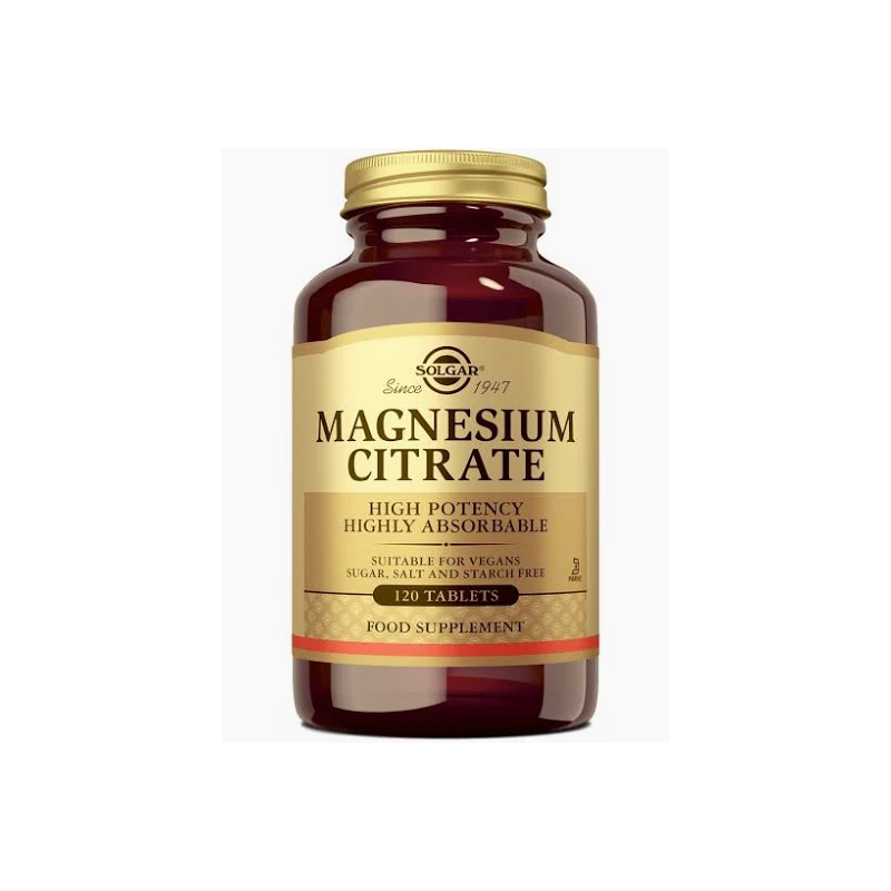Citrato de Magnesio 120 Comprimidos SOLGAR