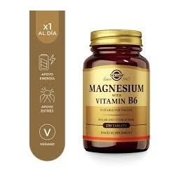 Magnesio con Vit B6 Solgar