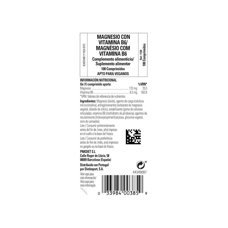 Magnesio con Vit B6 Solgar