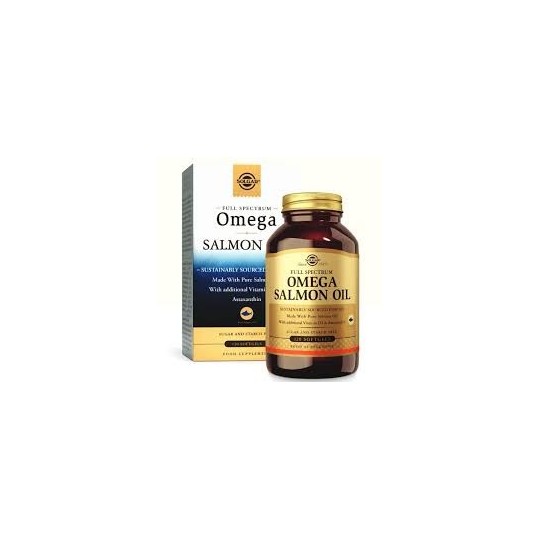 OMEGA-3 SALMON OIL SOLGAR FULL SPECTRUM 120 CÁPSULAS BLANDAS