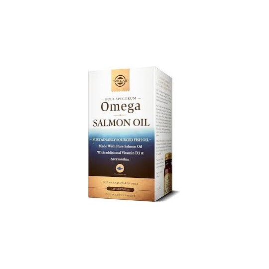 OMEGA-3 SALMON OIL SOLGAR FULL SPECTRUM 120 CÁPSULAS BLANDAS