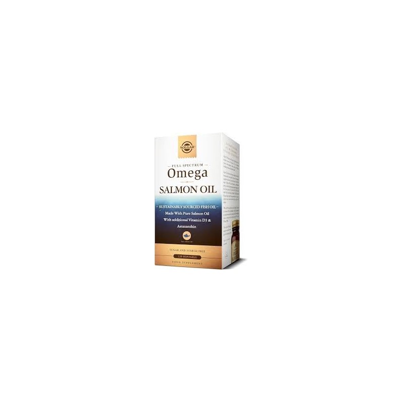 OMEGA-3 SALMON OIL SOLGAR FULL SPECTRUM 120 CÁPSULAS BLANDAS