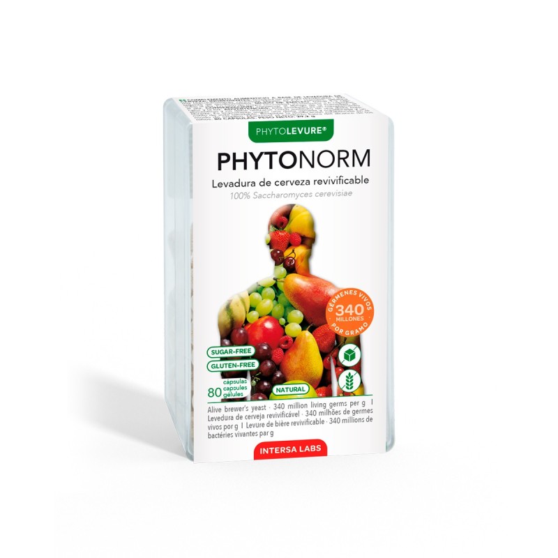 PHYTONORM LEVADURA DE CERVEZA 80 CAPS INTERSA LABS