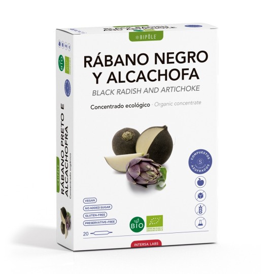 RÁBANO NEGRO Y ALCACHOFA BIO 20 AMPOLLAS INTERSA LABS