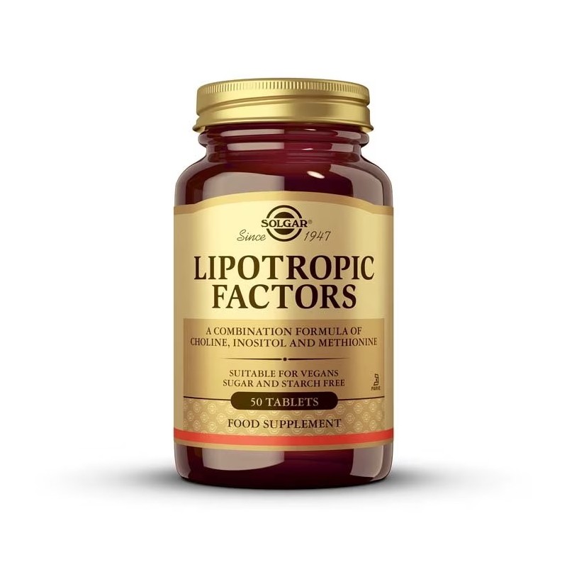LIPOTROPIC FACTORS 50 COMPRIMIDOS SOLGAR