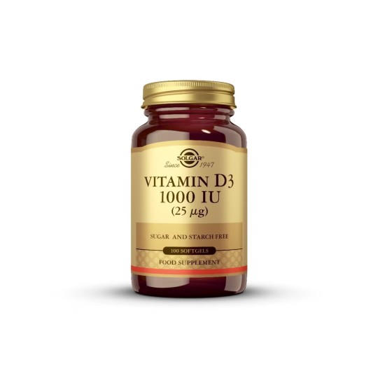 VITAMINA D3 1.000 UI SOLGAR