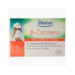 B-CAROTENO PIEL CABELLO Y UÑAS DIELISA 36 CÁPSULAS