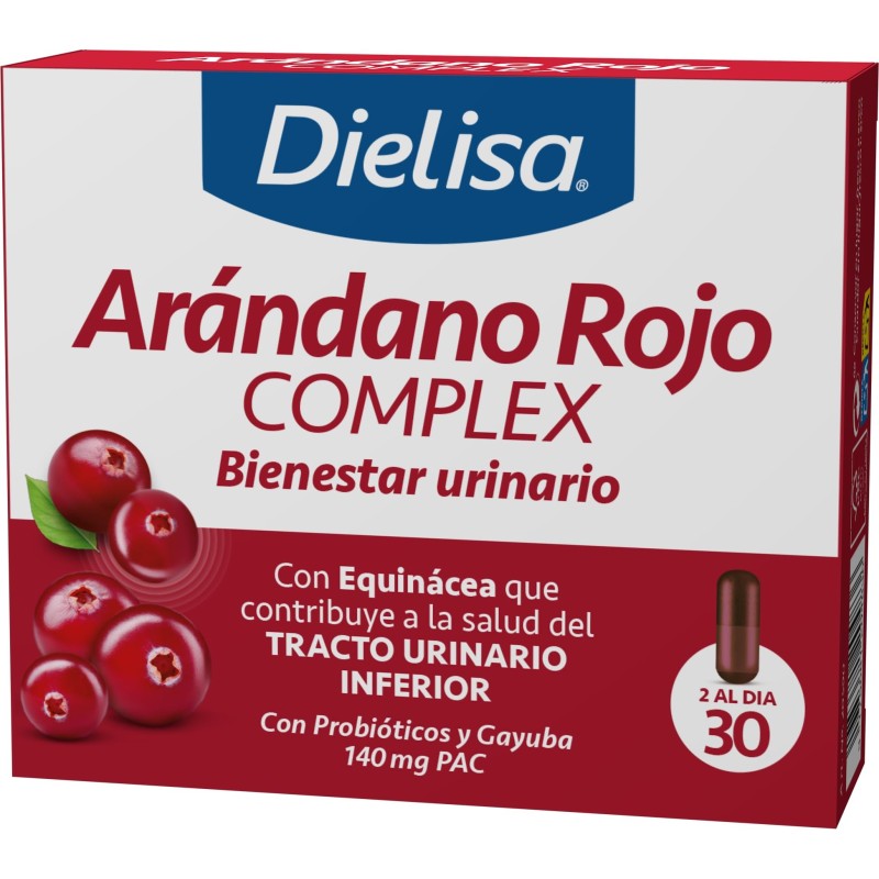 ARÁNDANO ROJO COMPLEX DIELISA 30 CÁPSULAS BIENESTAR URINARIO