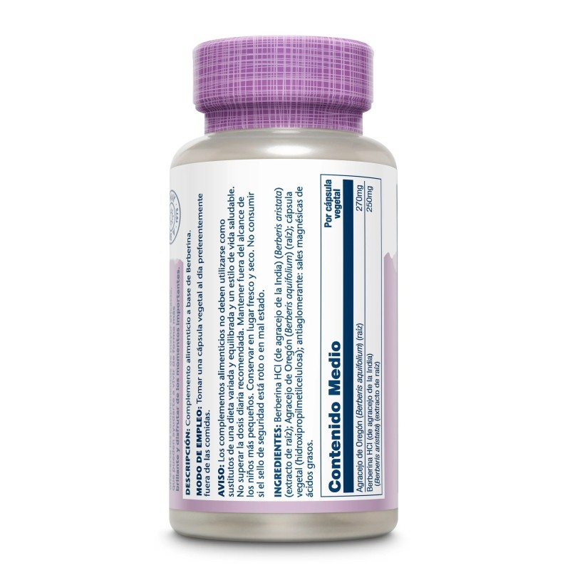 BERBERINE 60 VEG CAPS SOLARAY