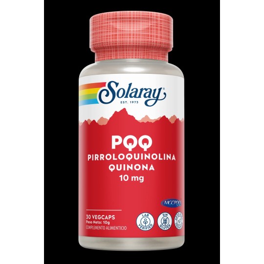 PQQ ( PYRROLO QUINOLINE QUINONE ) SOLARAY 10 mg 30 CAPSULAS VEGETALES