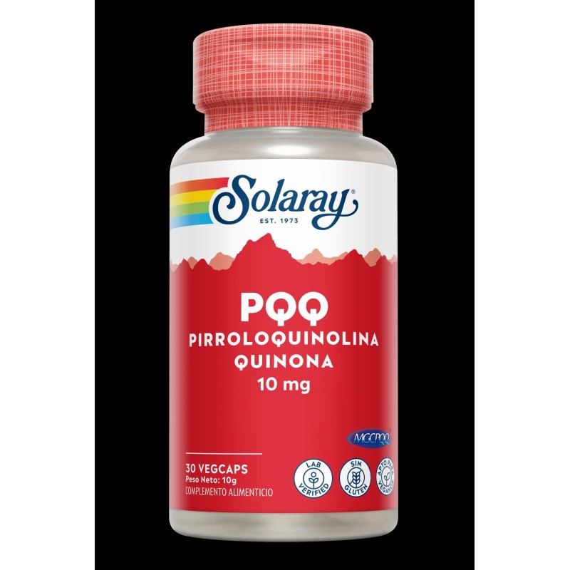 PQQ ( PYRROLO QUINOLINE QUINONE ) SOLARAY 10 mg 30 CAPSULAS VEGETALES