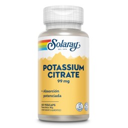 POTASSIUM CITRATE 99 mg SOLARAY 60 VEG CAPS