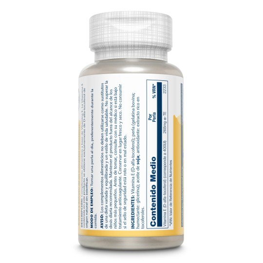 VITAMIN E 400 UI SOLARAY 50 PERLAS