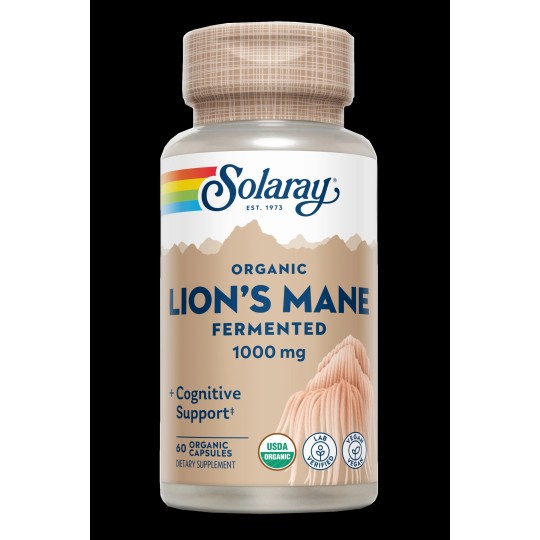 LION´S MANE 100 mg SOLARAY 60 ORGANIC CAPS