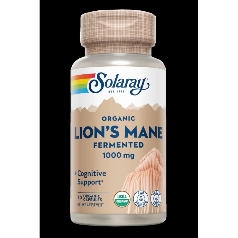 LION´S MANE 100 mg SOLARAY 60 ORGANIC CAPS