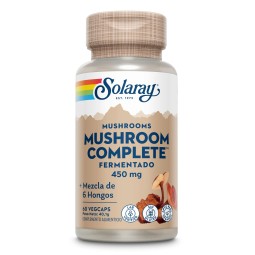 MUSHROOM COMPLETE FERMENTADO 450 MG SOLARAY 60 VEG CAPS