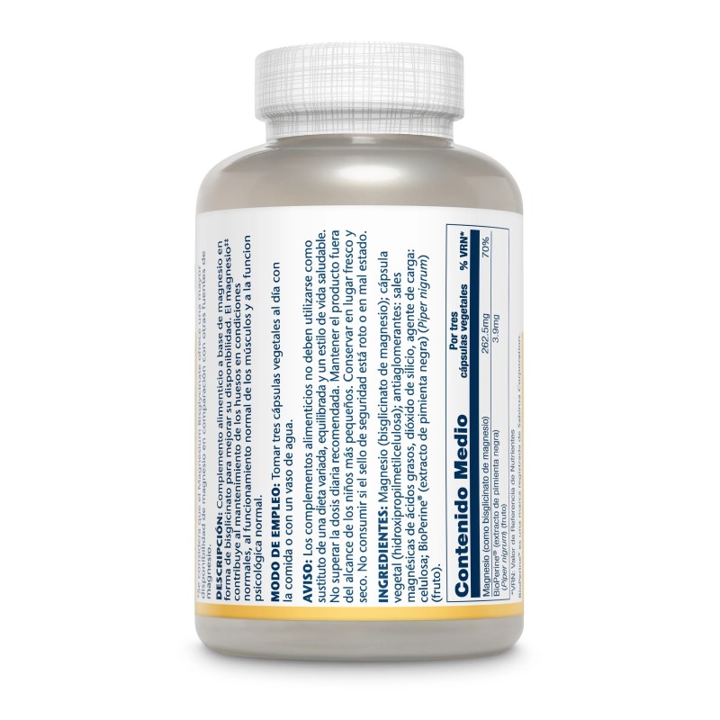 MAGNESIUM BISGLYCINATE SOLARAY 120 VEGCAPS