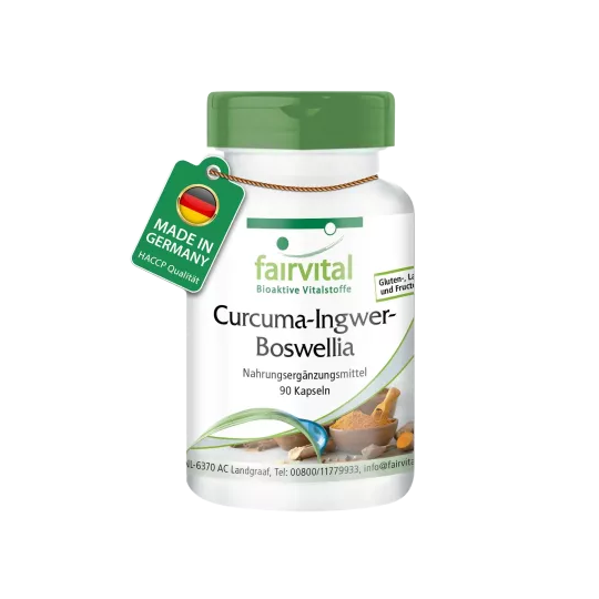 Cúrcuma, Jengibre y Boswellia Fairvital