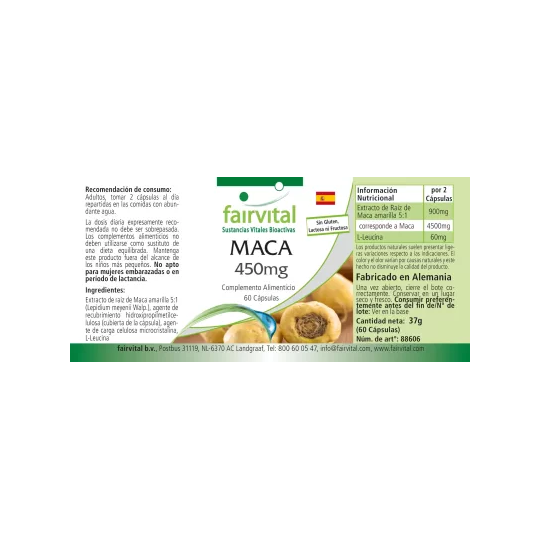 Maca 450 Mg Fairvital